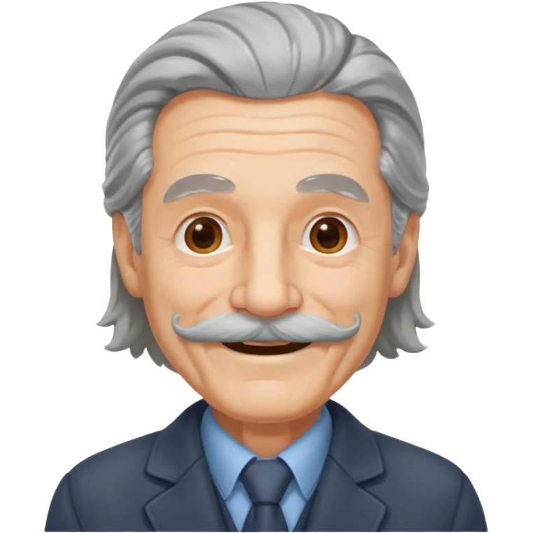 old man long hair long mustache in a warm suit emoji