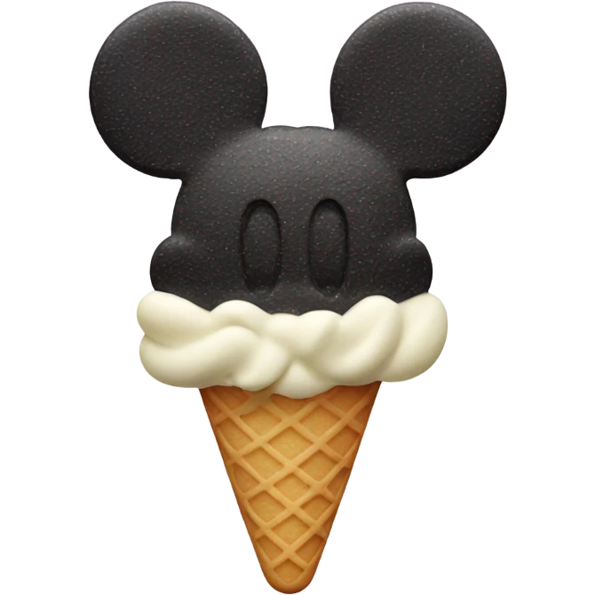 Mickey shaped ice cream bar emoji