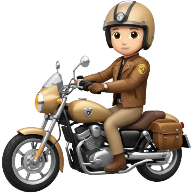 rider riding motorbiker emoji