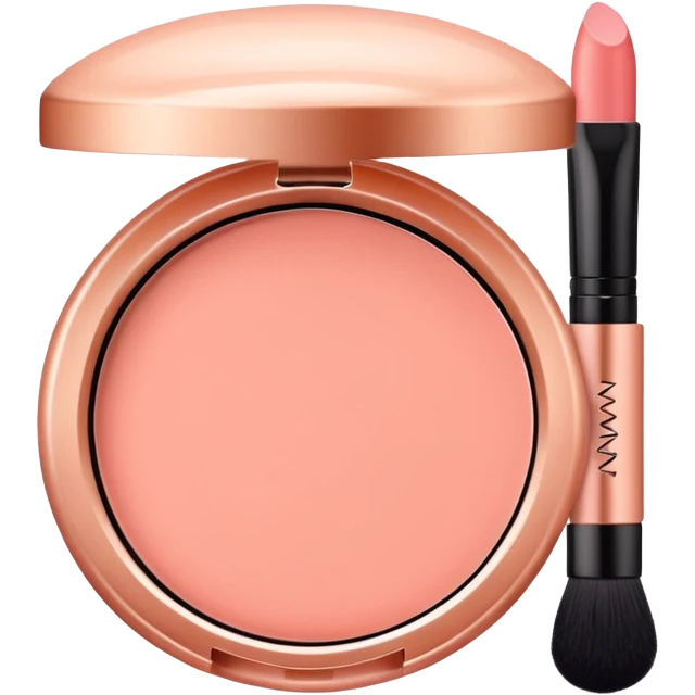 salmon pink makeup packaging emoji