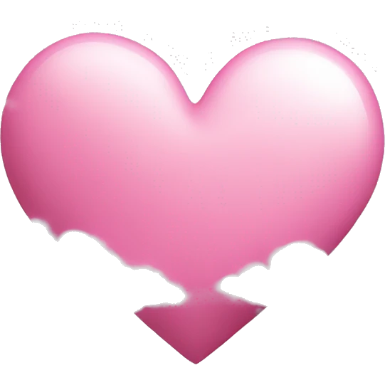 Pink heart with white clouds  emoji
