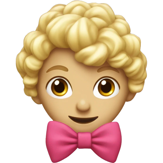 Noeud rose emoji