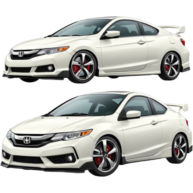 8th gen white honda si w emoji