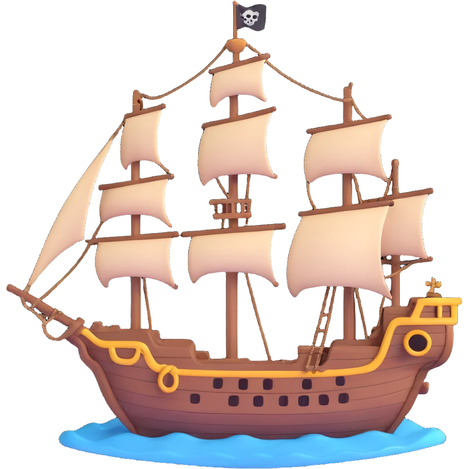 pirate ship emoji