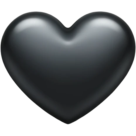  Black heart emoji
