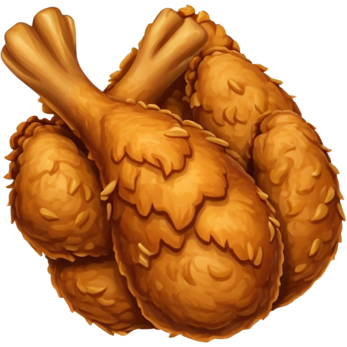 Fried chicken emoji