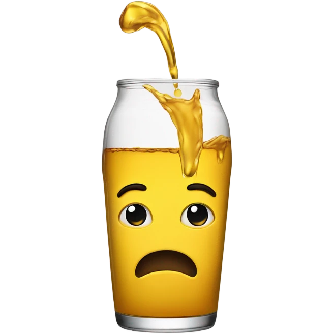 Pouring out a 40oz emoji