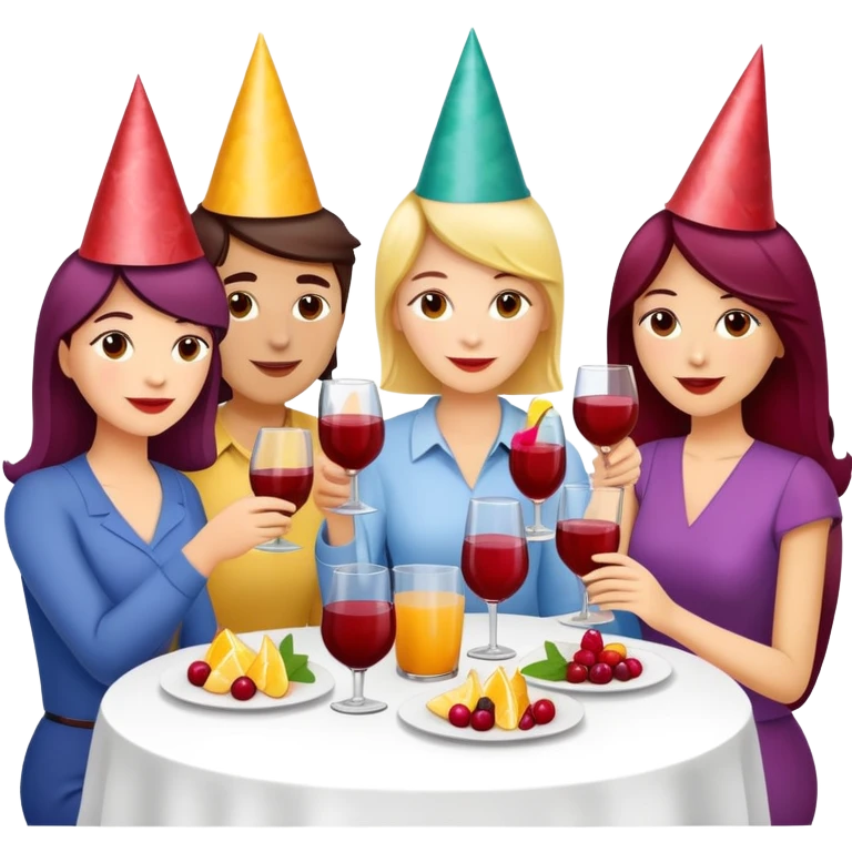 A super sangria dance party at brunch emoji