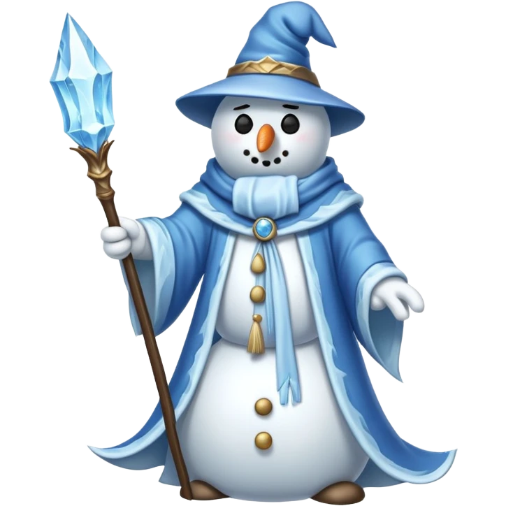 Frost wizard snowman  emoji