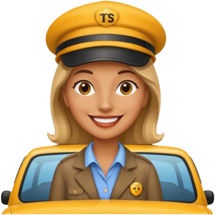 woman taxi driver emoji