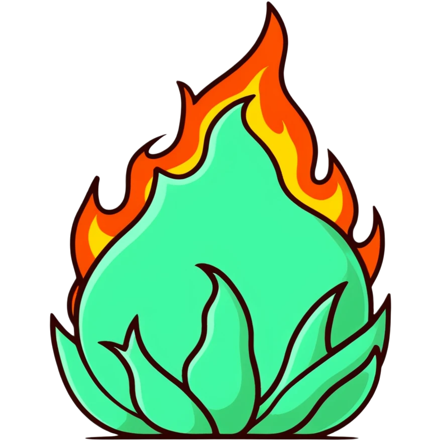 flames and underworld emoji