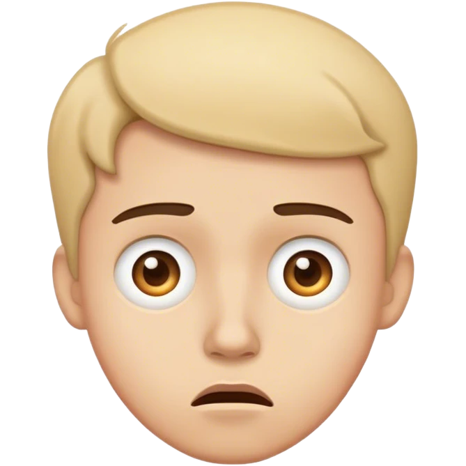 Confused face emoji