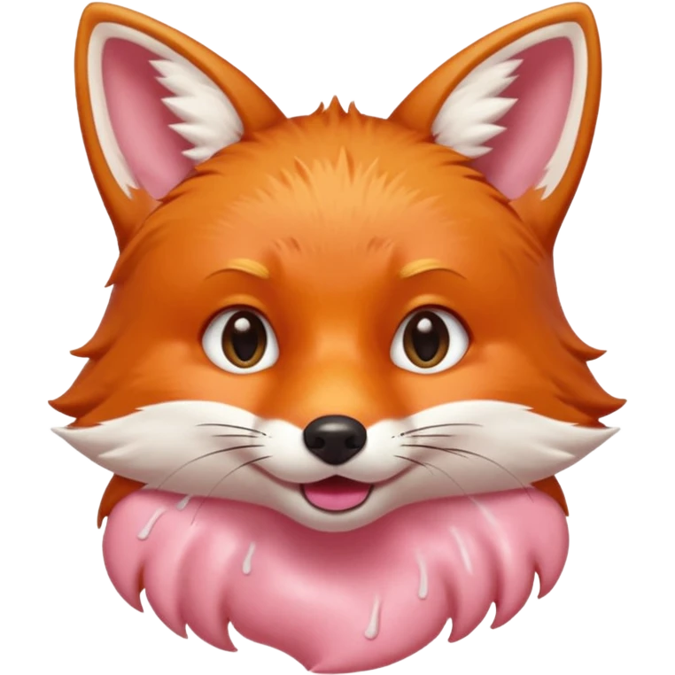 The Fox and The Chewing Gum Light Pink emoji