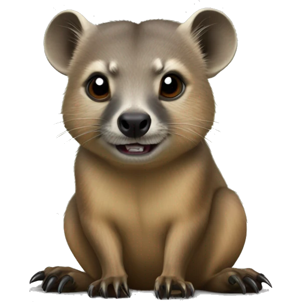 hyrax with tusk emoji