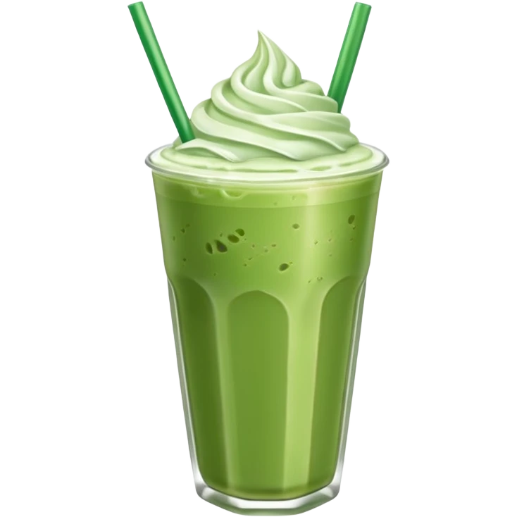 Iced matcha latte  emoji