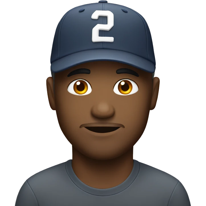 man with ball cap emoji