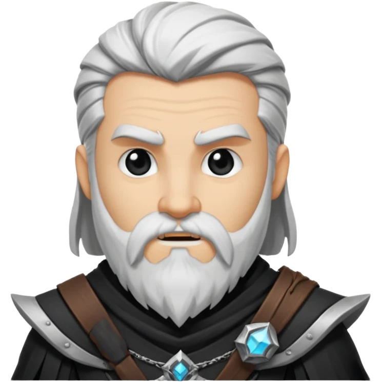 Enano dnd estilo blanco y negro dibujo emoji