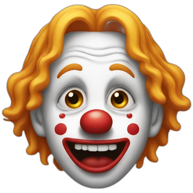Crying clown emoji
