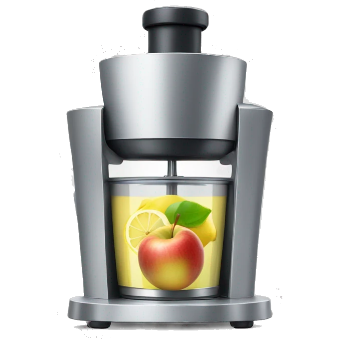 juicer with apples and lemon inside emoji