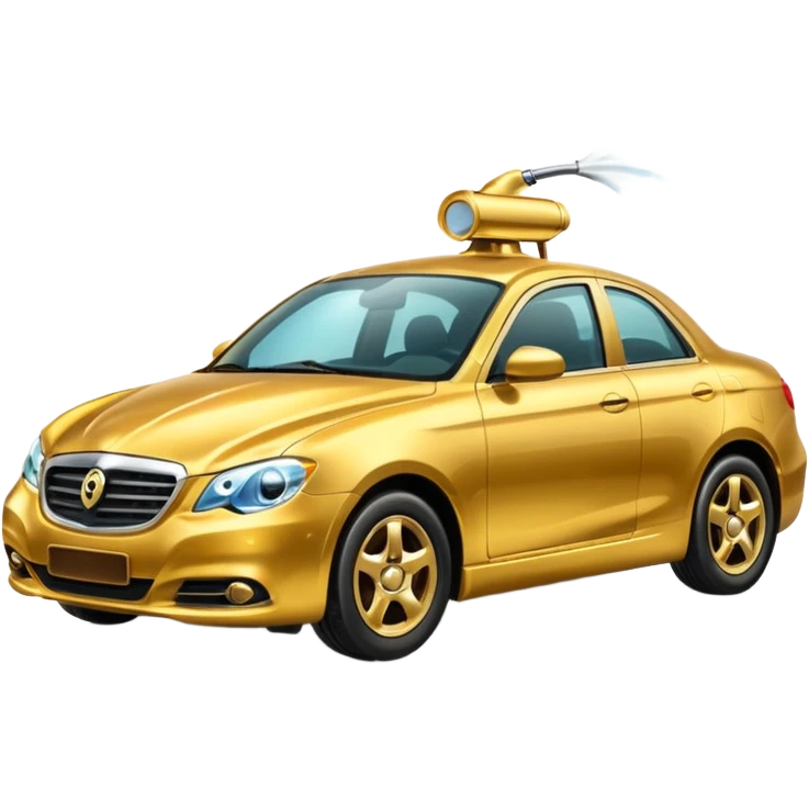 Golden Car paint Sprayer emoji