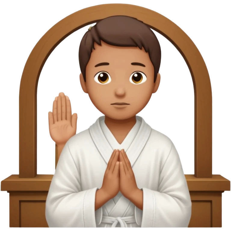 pray to the lord in the peace of our home emoji