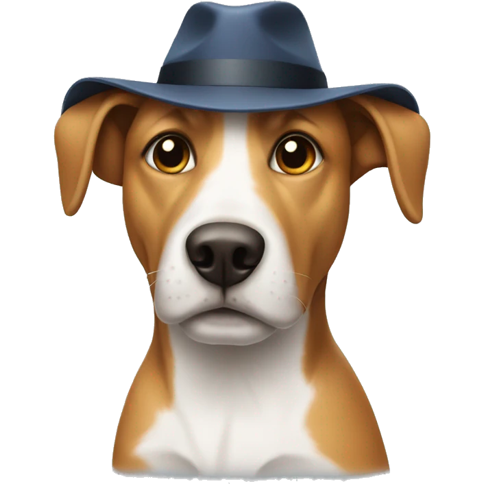 dog with hat emoji