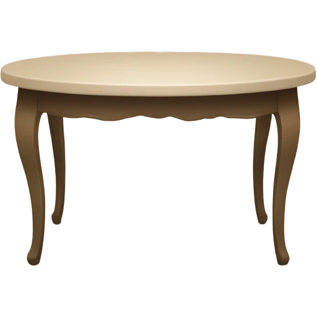 Beige dinner table emoji