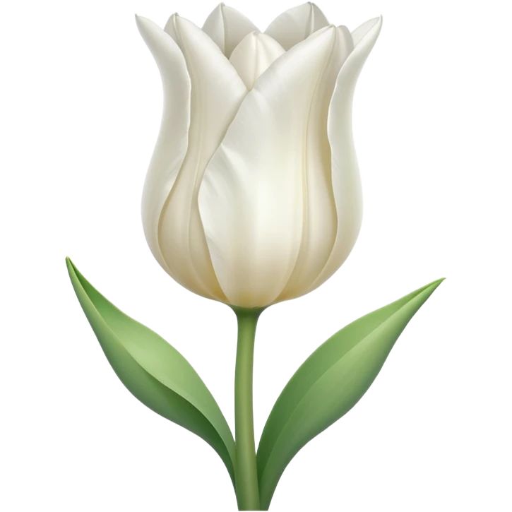 White tulip emoji