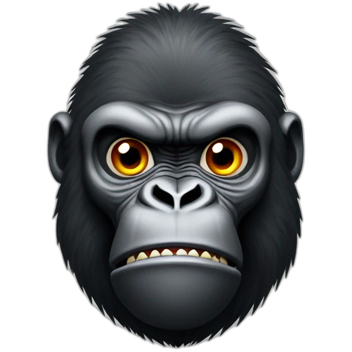 gorilla with danger explosive sign emoji
