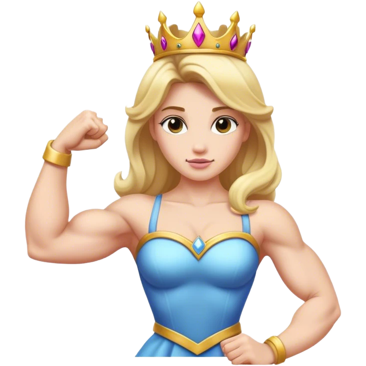 princess flexing bicep emoji