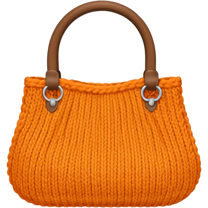 orange Knitted Bag emoji