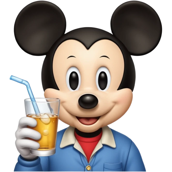 Mickey qui boit de la vodka  emoji