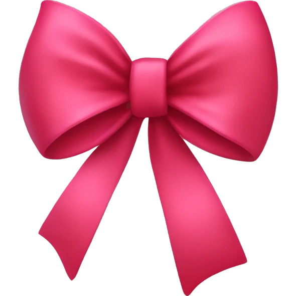 Red and pink bow  emoji