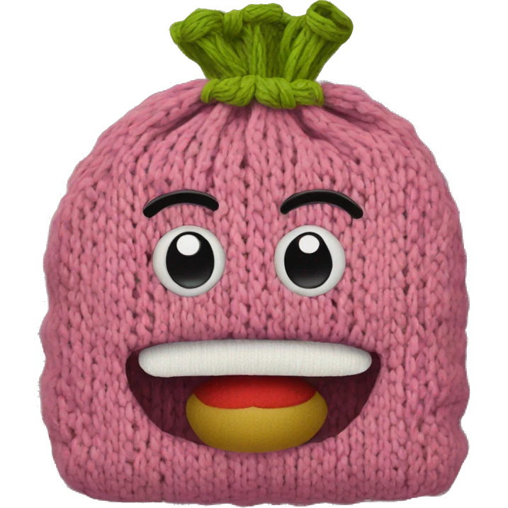 knitted grocery bag emoji