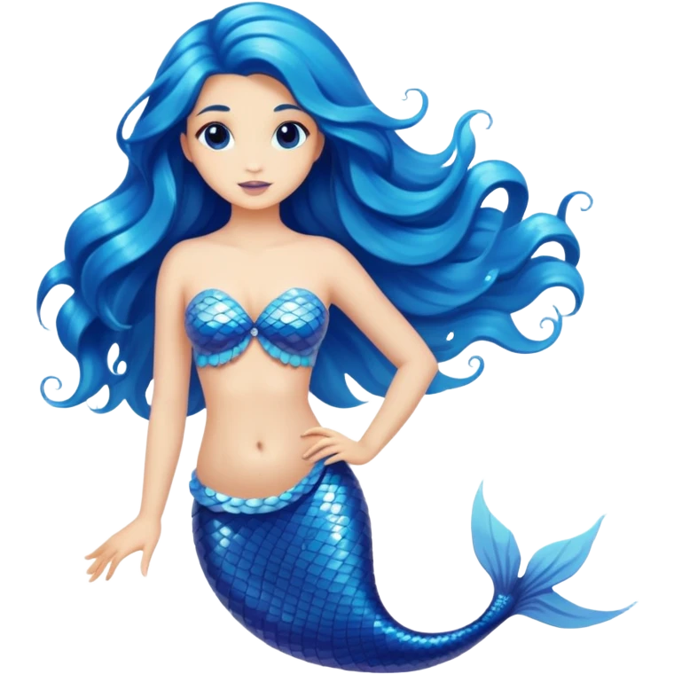 Blue mermaid emoji