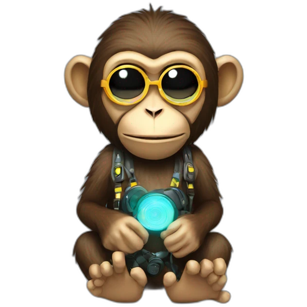 electronic festival monkey emoji