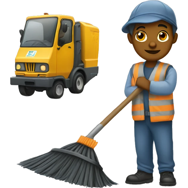 street sweeper emoji