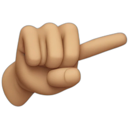 finger pointing emoji