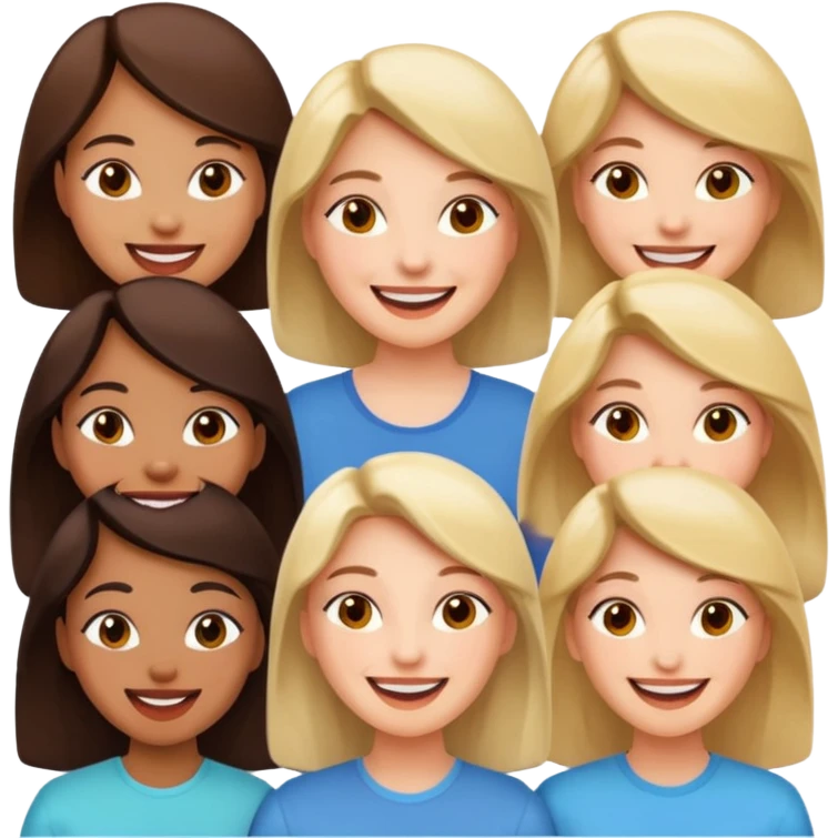 20 woman’s faces emoji