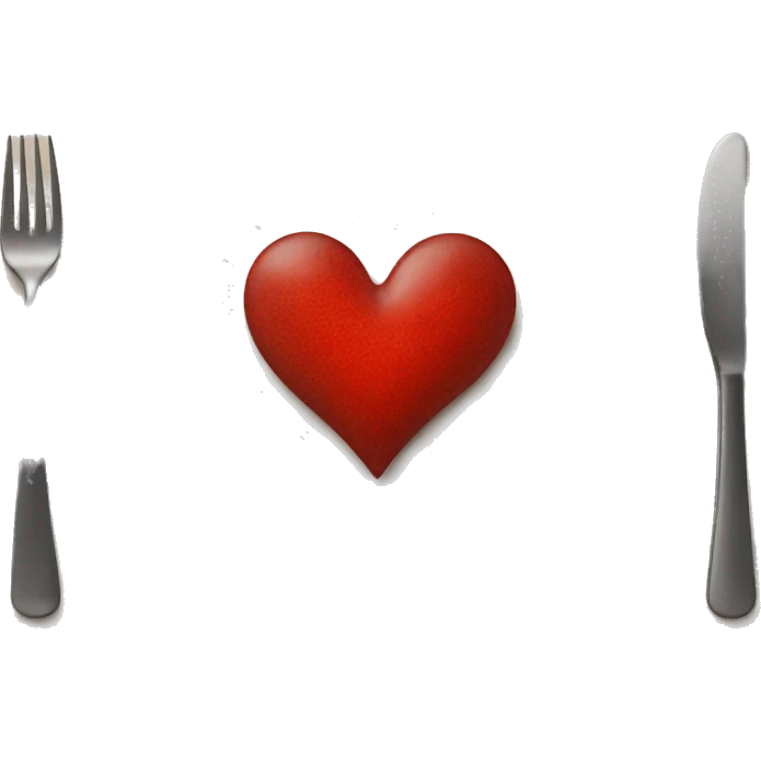 Heart on a plate  emoji