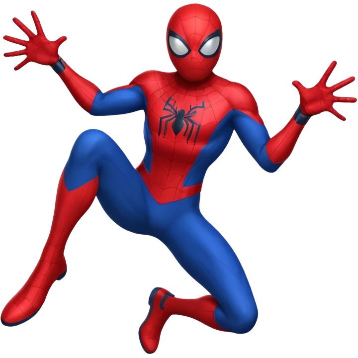 Web-Slinger hero but cartoon emoji