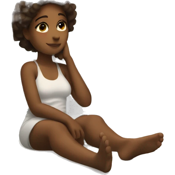peaceful moment on the bed with wings emoji