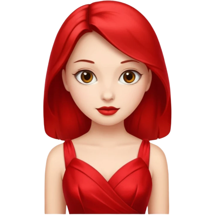 lady in red  emoji