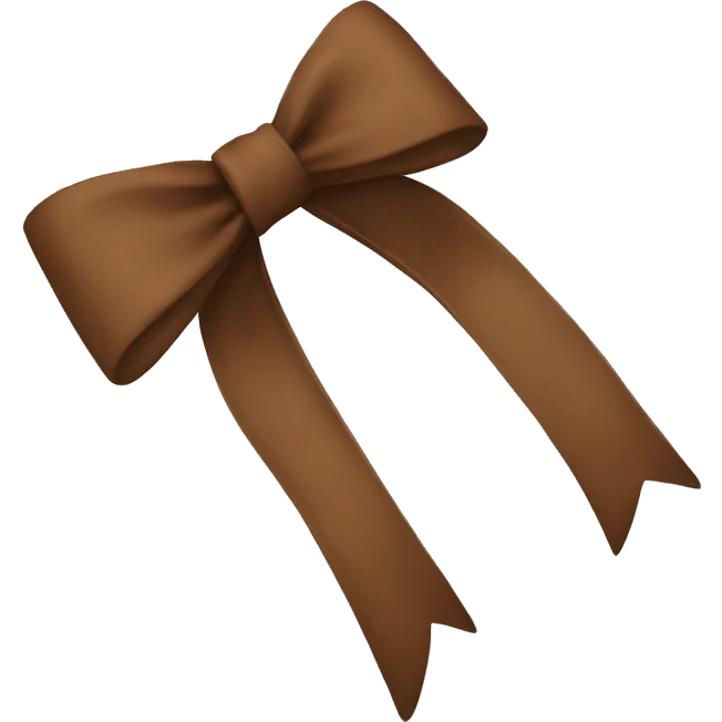 Brown bow emoji