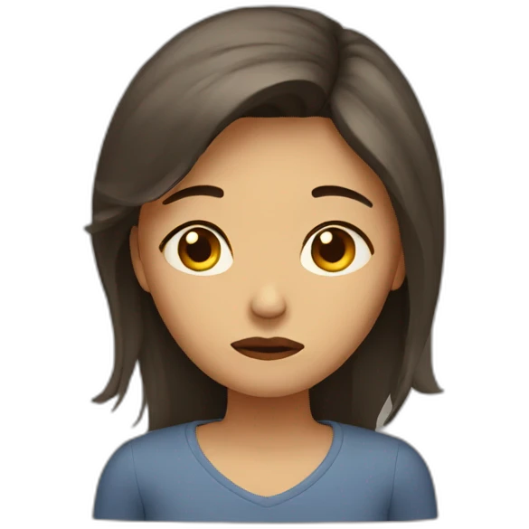 sad woman emoji