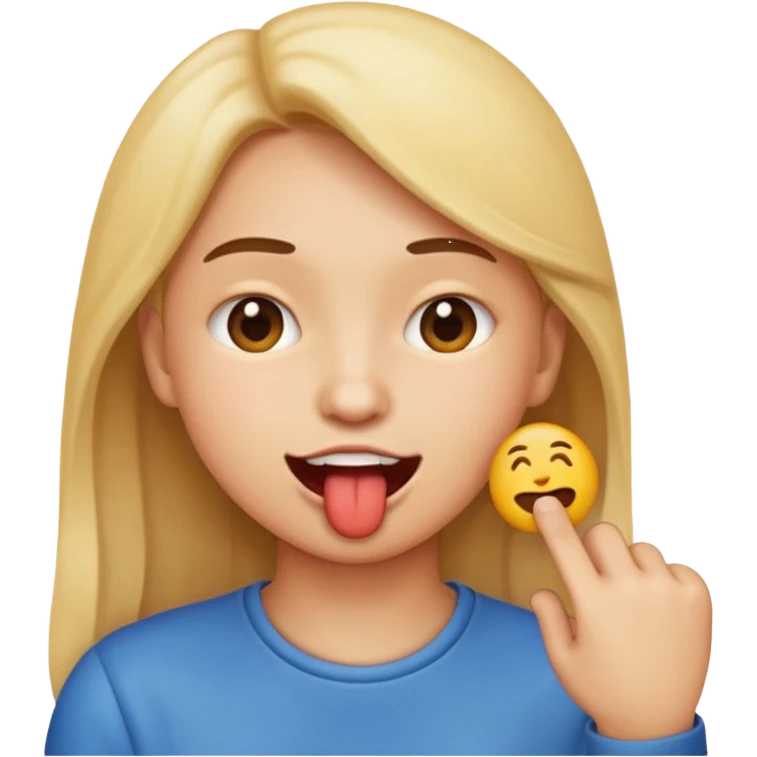 Quiero un emoji que este enamorado y se muerda el dedo  emoji