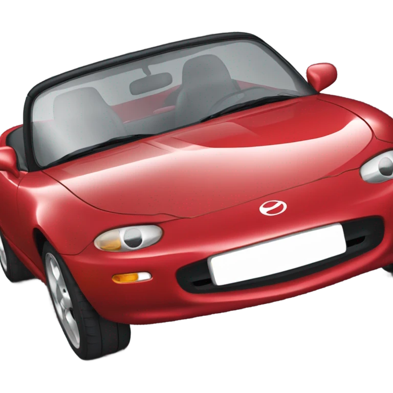 red 1990 miata  emoji