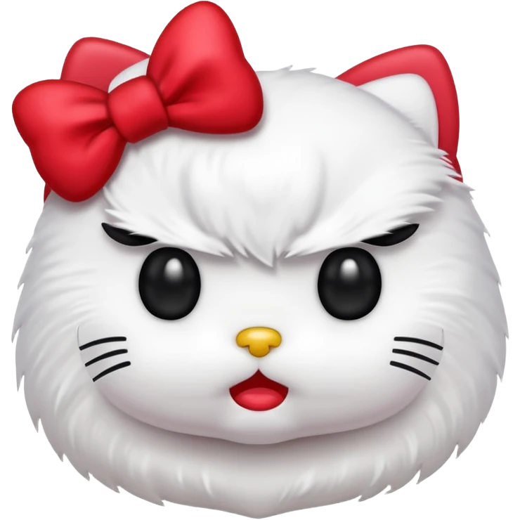 Angry hello kitty  emoji