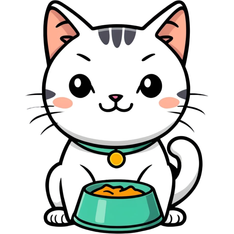 The hungry cat emoji