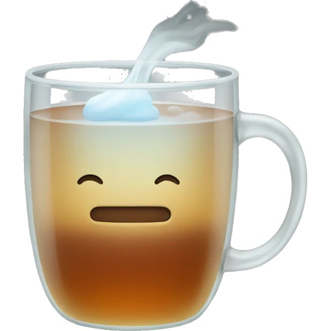 Hot tea in glass emoji